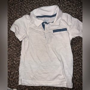Cat & Jack white toddler boy buttoned up (3T)